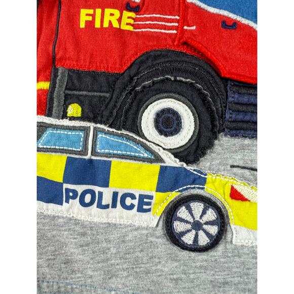 Mini Boden Lift Flap Emergency Responders Blue Applique Long Sleeve size  9-10 - Picture 12 of 12